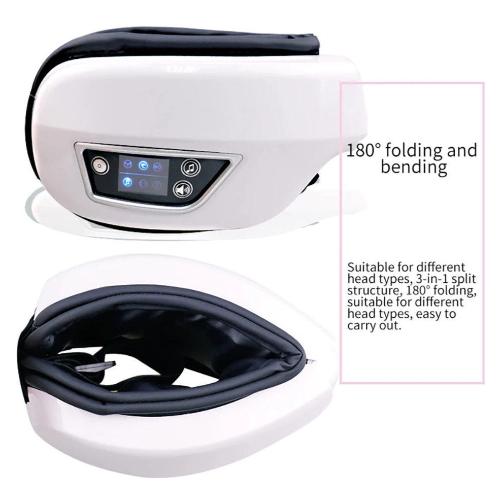 6D Smart Eye Hot Compress Massager with Bluetooth Music