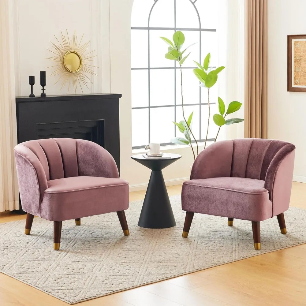 Modern Upholstered Barrel Accent Chair Club Chair