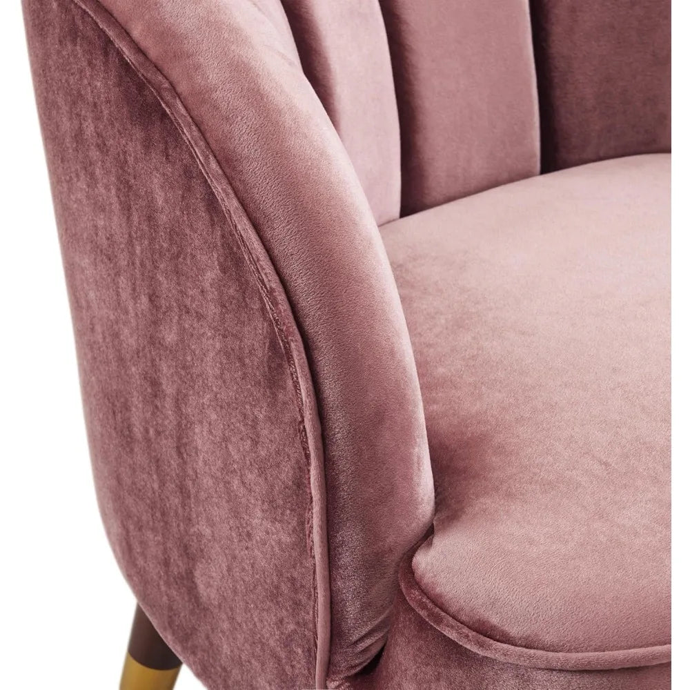 Modern Upholstered Barrel Accent Chair Club Chair