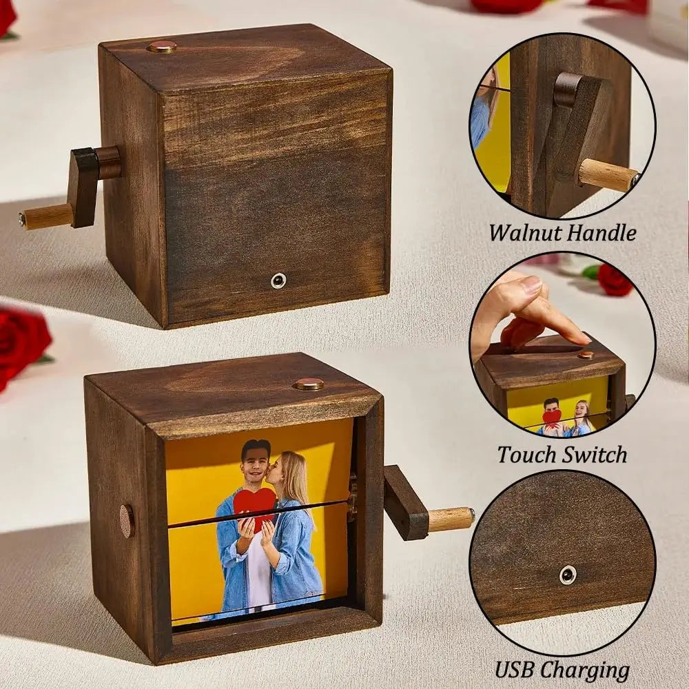 Personalized Photo Flip Book Frame with Light