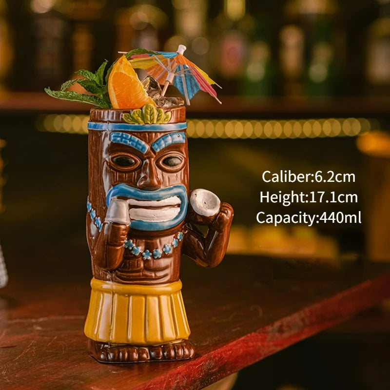 Hawaiian Exotic Tiki Cocktail Mug