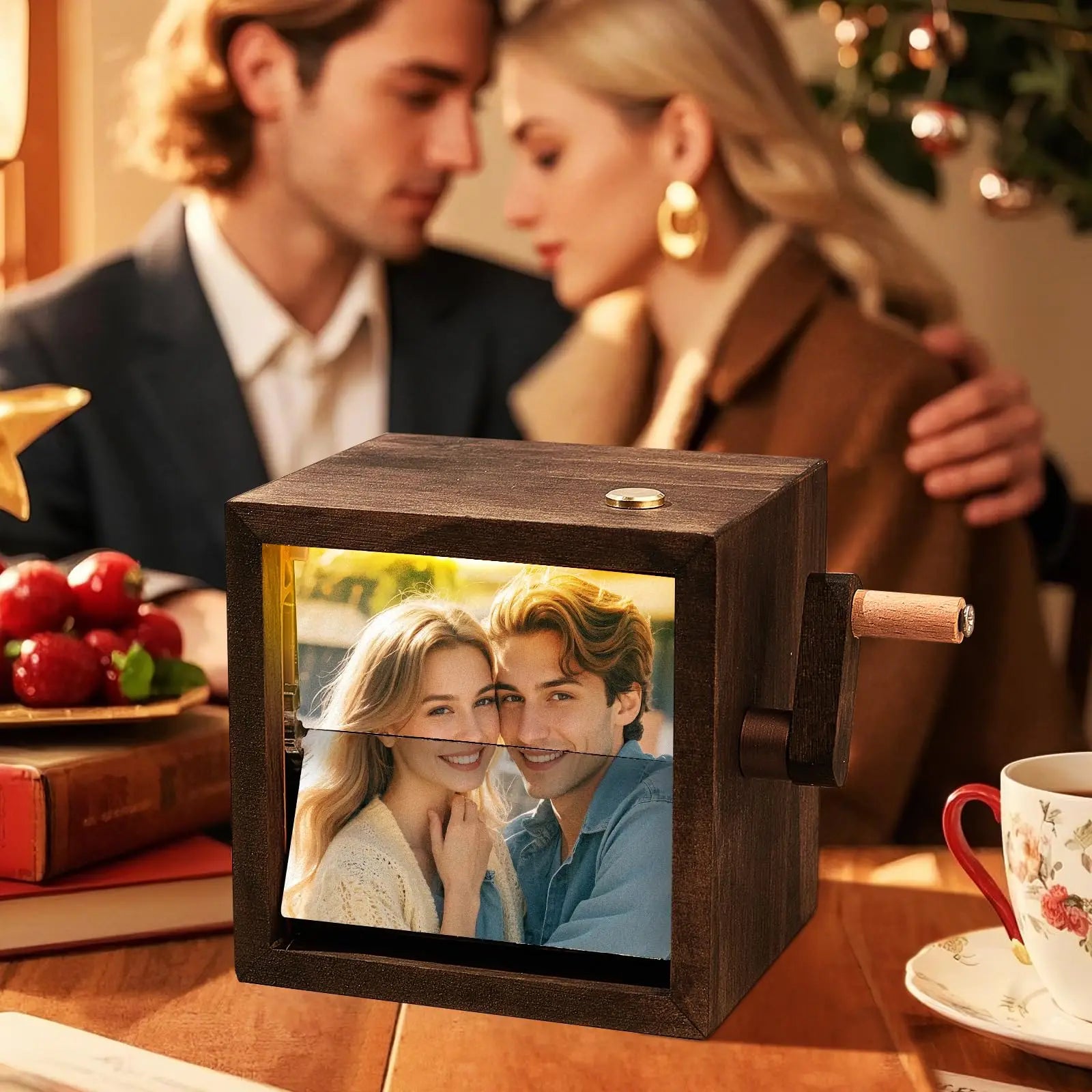 Personalized Photo Flip Book Frame with Light