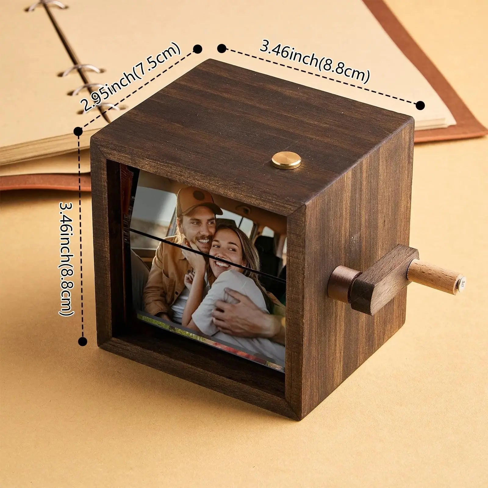 Personalized Photo Flip Book Frame with Light