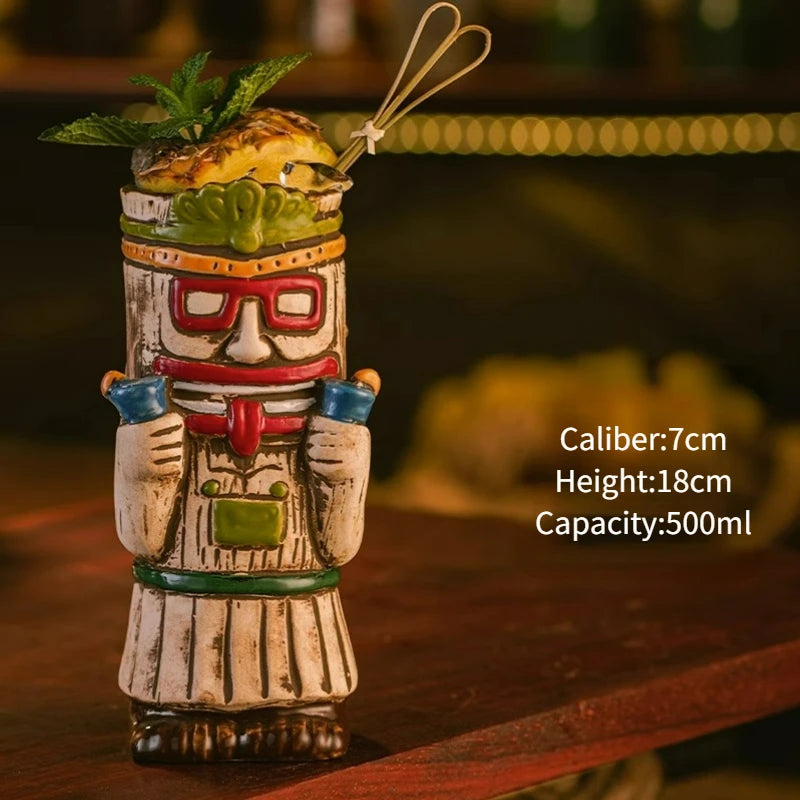 Hawaiian Exotic Tiki Cocktail Mug