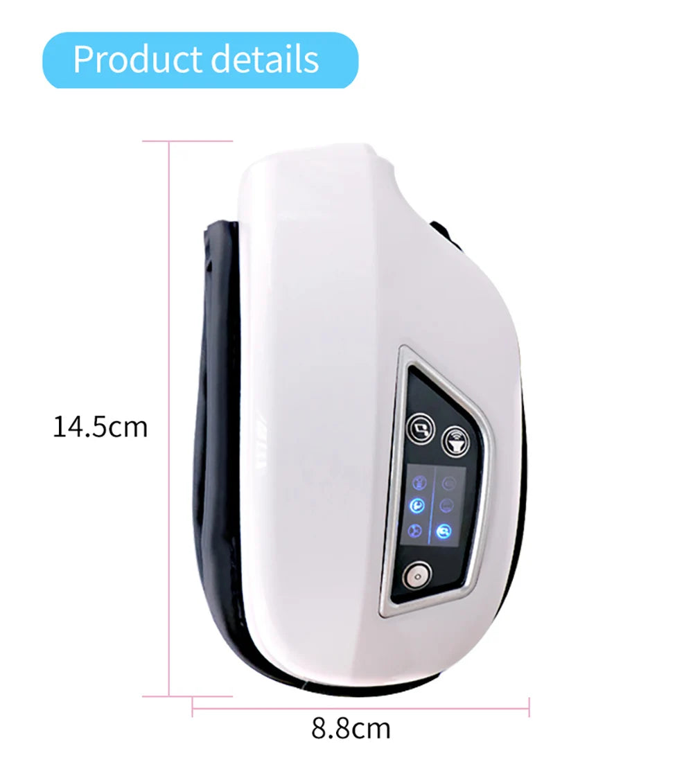 6D Smart Eye Hot Compress Massager with Bluetooth Music