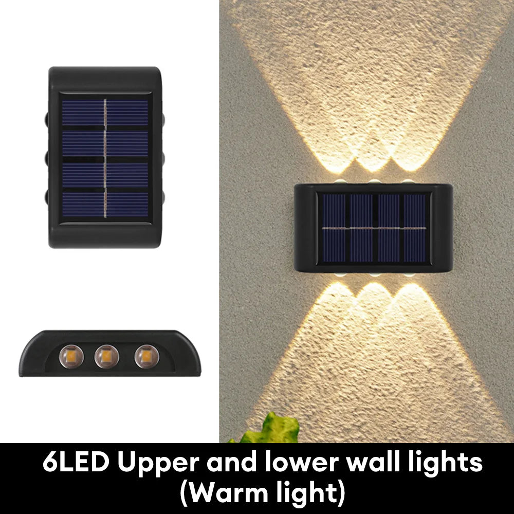 Outdoor Landscape Waterproof Solar Led Wall Lights