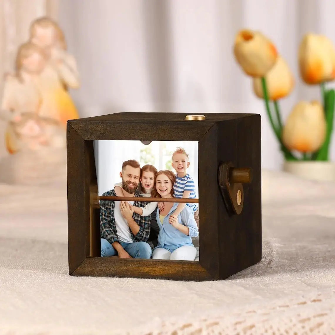 Personalized Photo Flip Book Frame with Light
