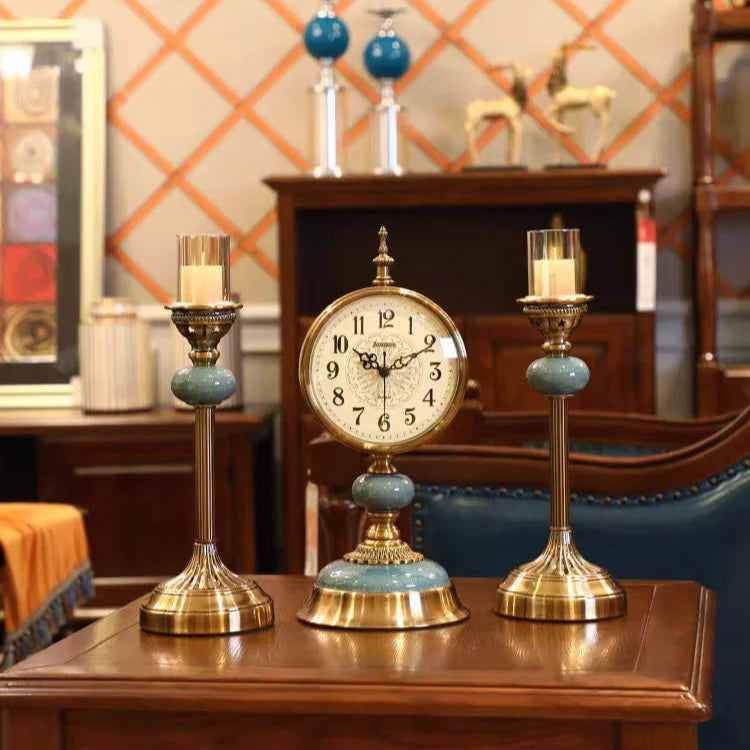 Vintage Ceramic Swing Table Pendulum Clock