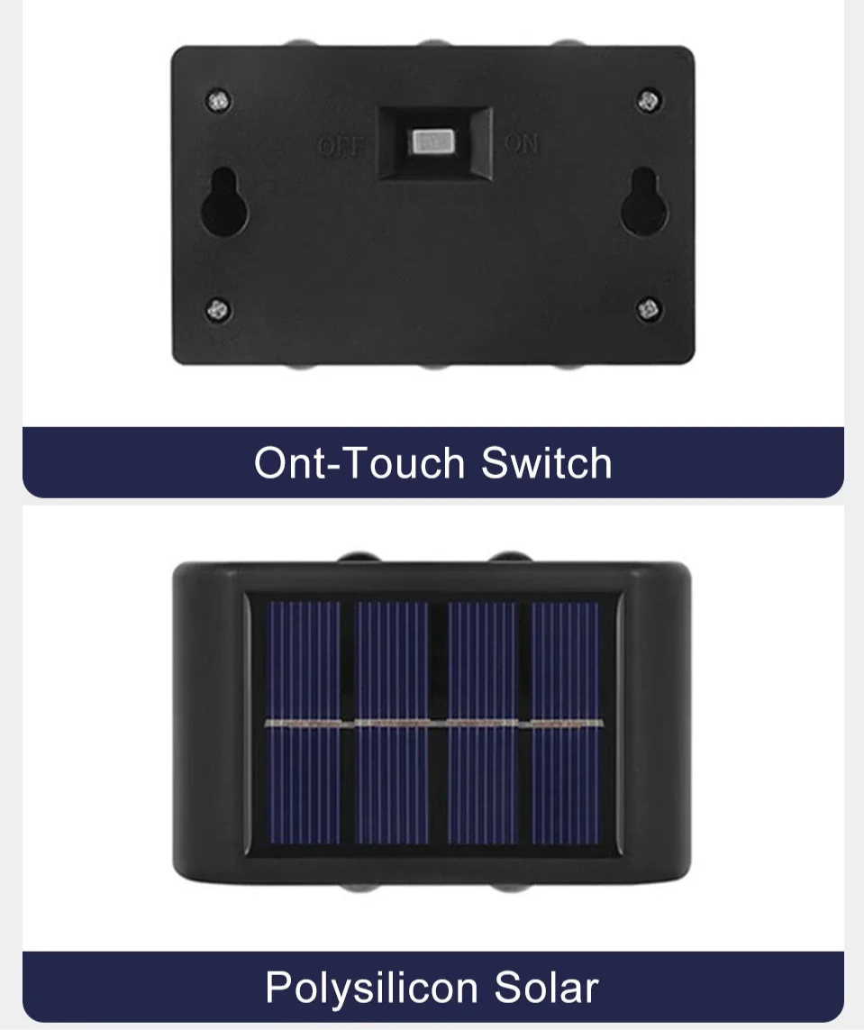 Outdoor Landscape Waterproof Solar Led Wall Lights