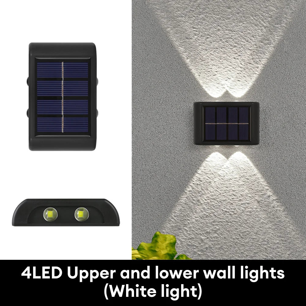 Outdoor Landscape Waterproof Solar Led Wall Lights