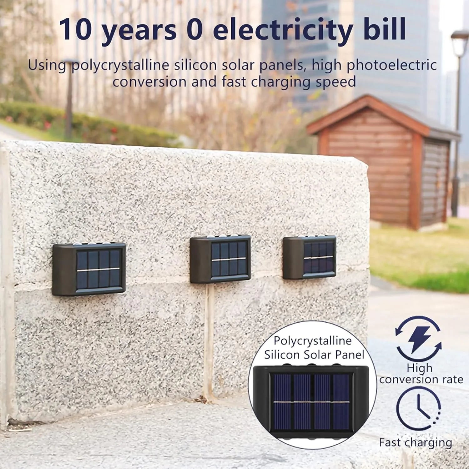 Outdoor Landscape Waterproof Solar Led Wall Lights