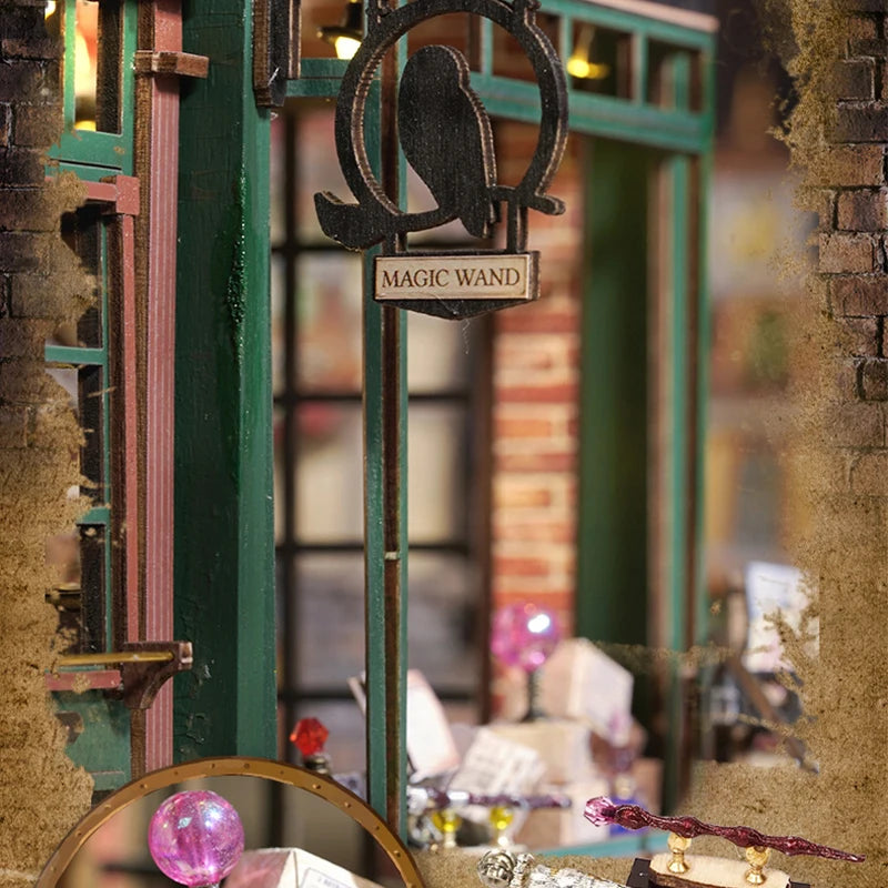 DIY Wooden Miniature Dollhouse Book Nook Kit