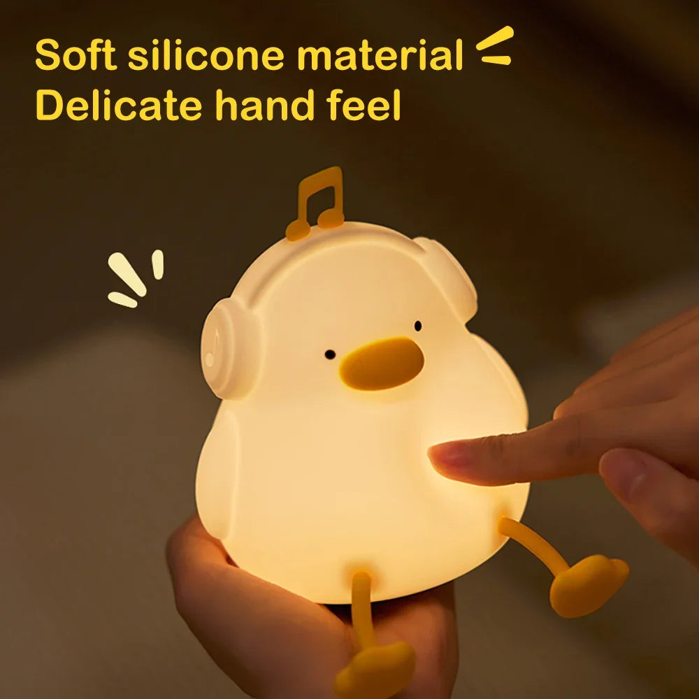 Small Duck Animal Bedside Sleeping Sensor Night Light