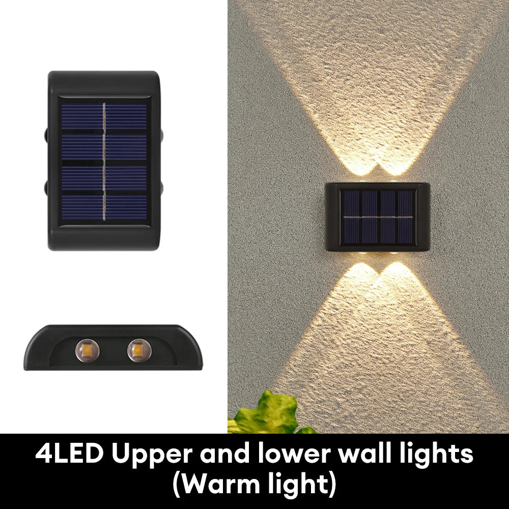 Outdoor Landscape Waterproof Solar Led Wall Lights