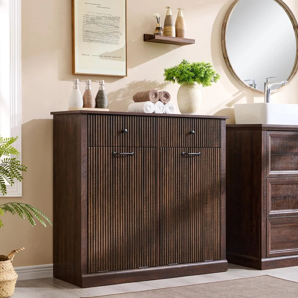 Single/Double Modern Tilt-Out Trash Cabinet Hidden Garbage