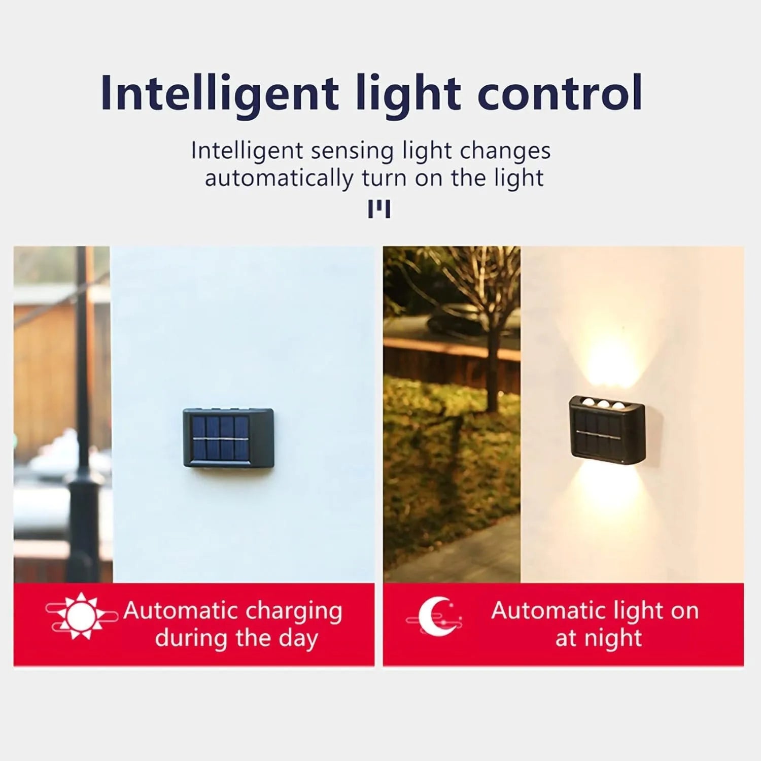 Outdoor Landscape Waterproof Solar Led Wall Lights