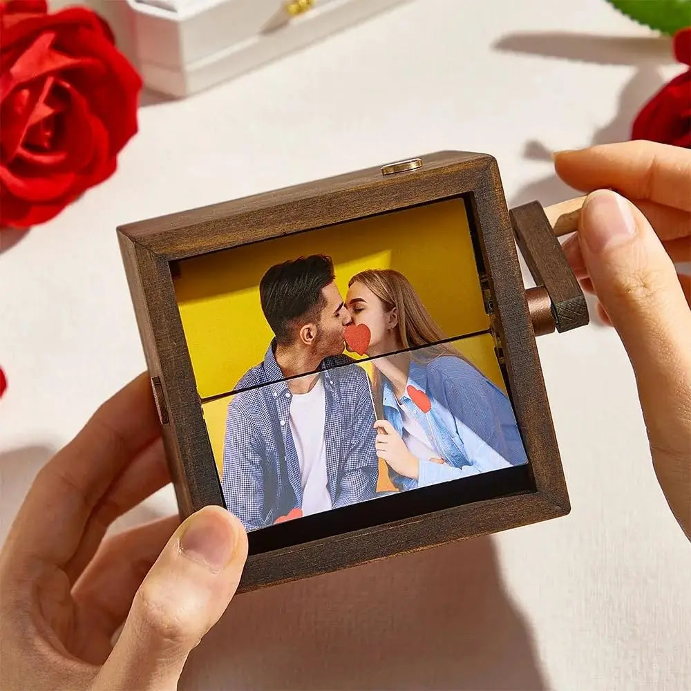 Personalized Photo Flip Book Frame with Light