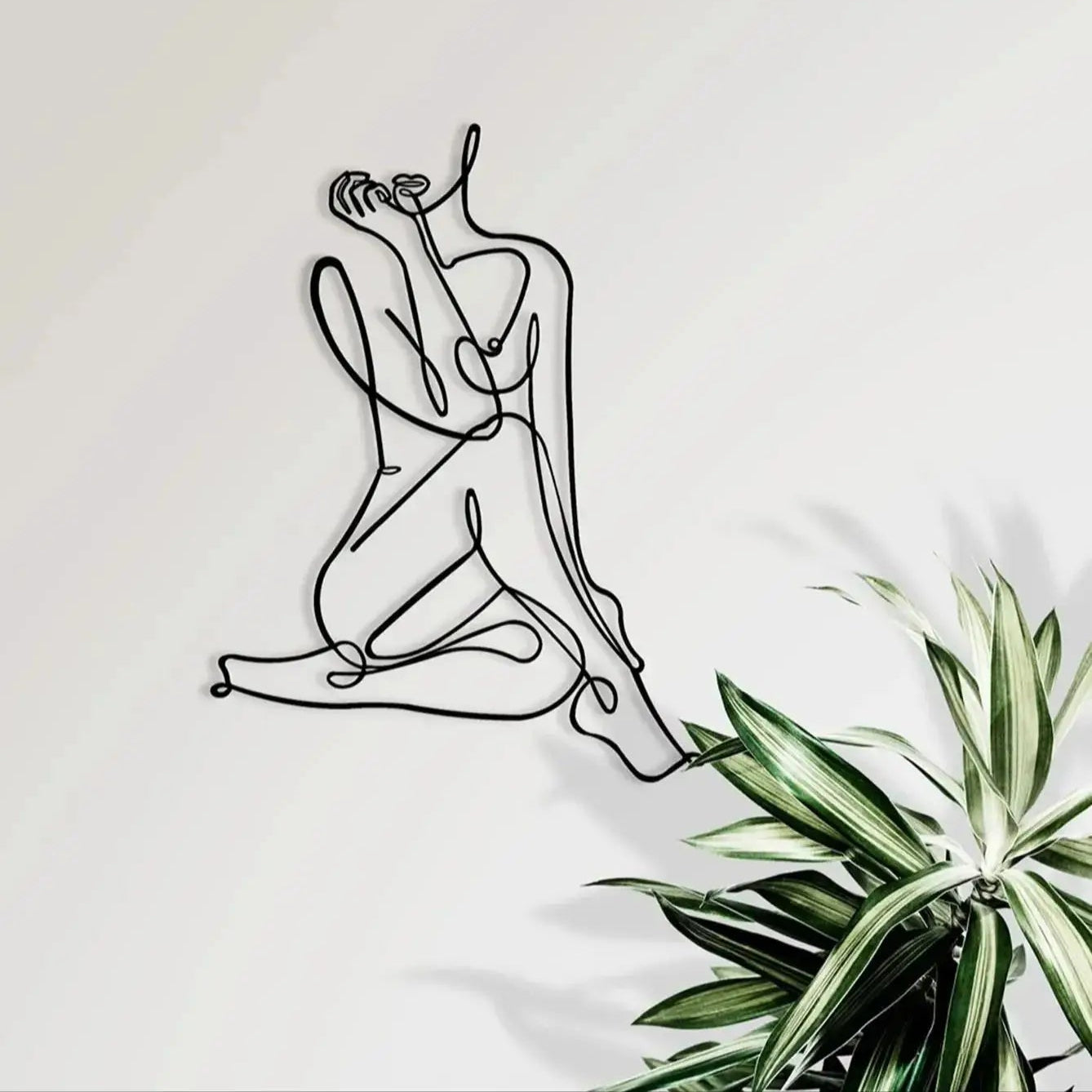 Face Body Line Silhouette Abstract Wall Art