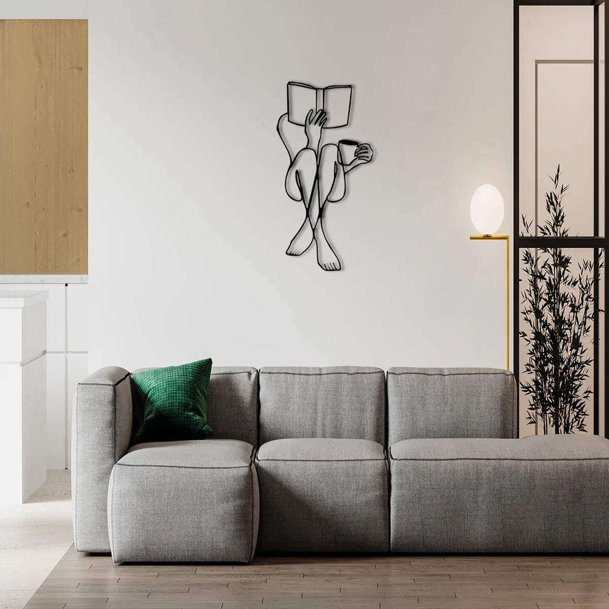 Face Body Line Silhouette Abstract Wall Art