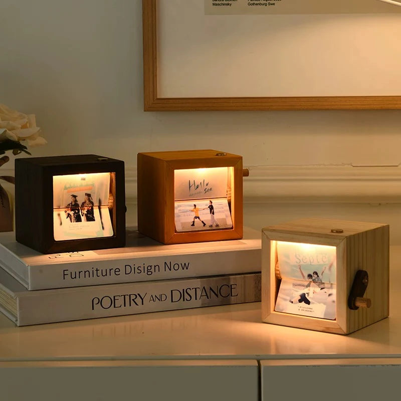 Personalized Photo Flip Book Frame with Light