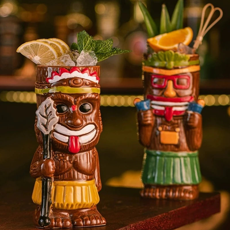 Hawaiian Exotic Tiki Cocktail Mug