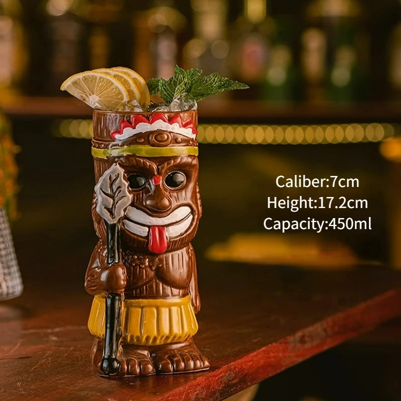 Hawaiian Exotic Tiki Cocktail Mug