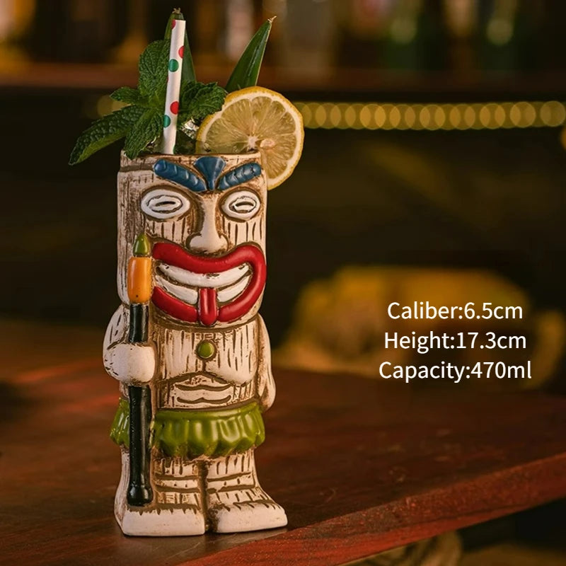 Hawaiian Exotic Tiki Cocktail Mug
