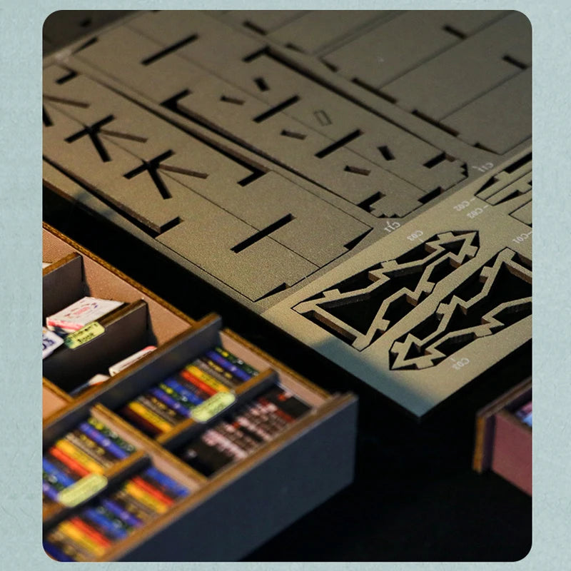 DIY Wooden Miniature Dollhouse Book Nook Kit