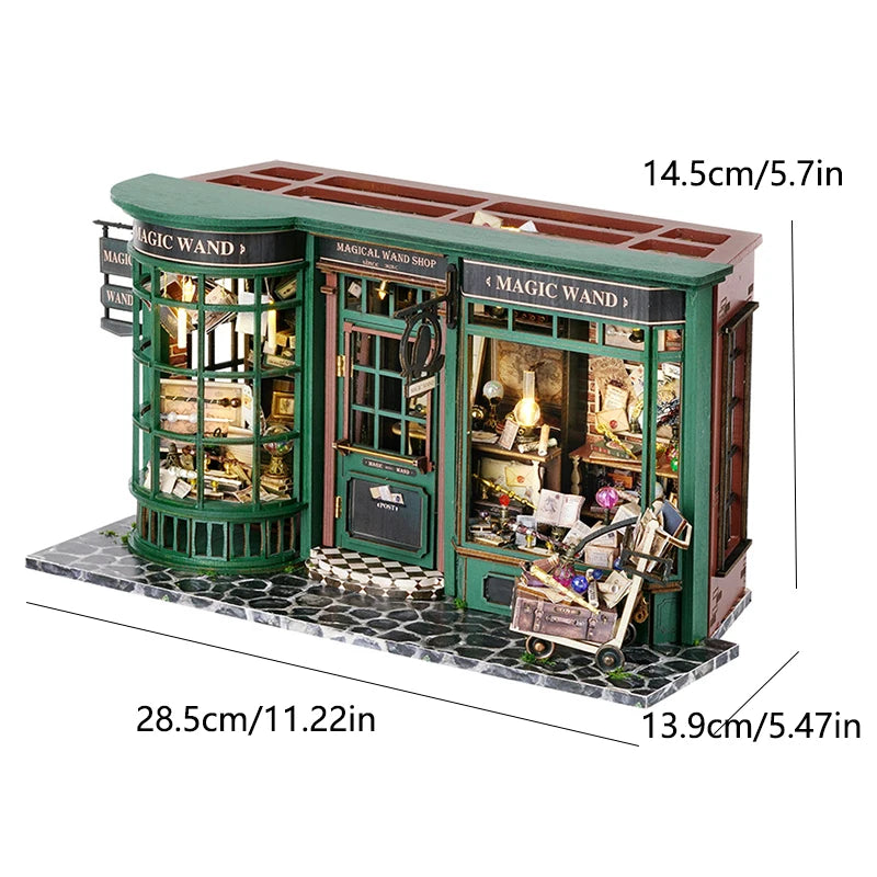 DIY Wooden Miniature Dollhouse Book Nook Kit