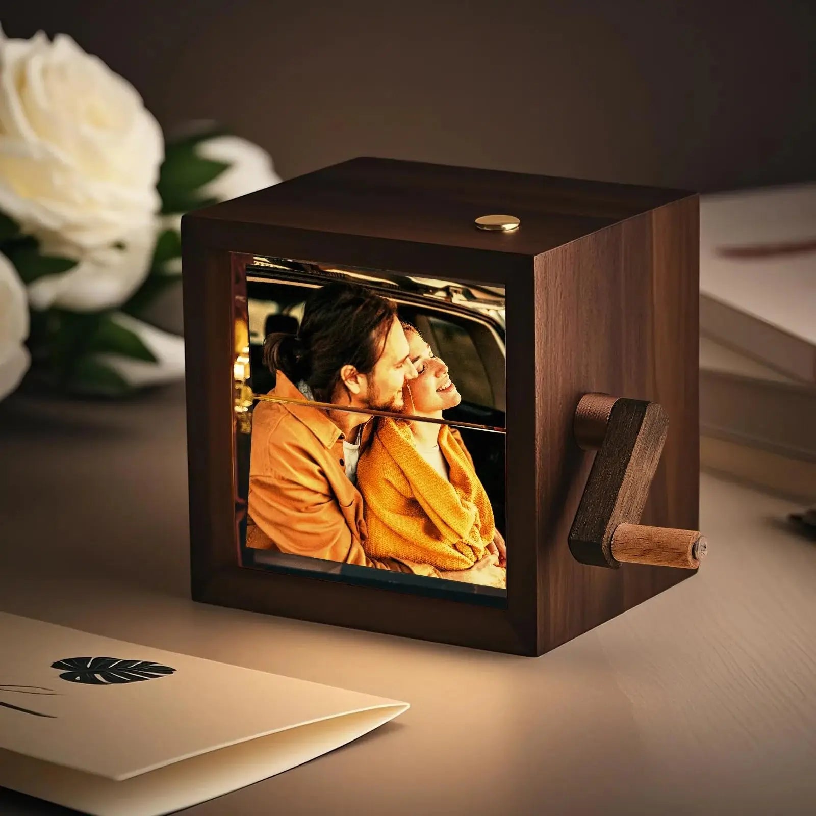 Personalized Photo Flip Book Frame with Light