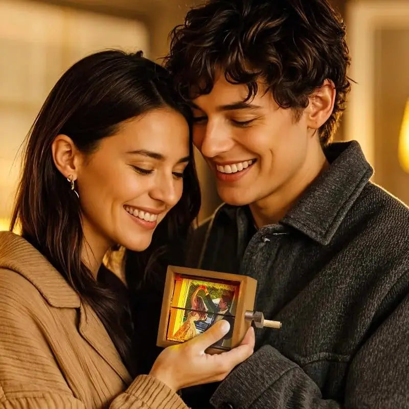 Personalized Photo Flip Book Frame with Light