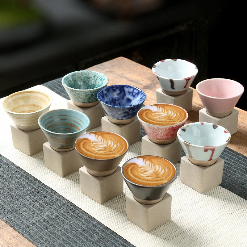 Japanese Style Rough Ceramic Pottery Coffee Tea Mug