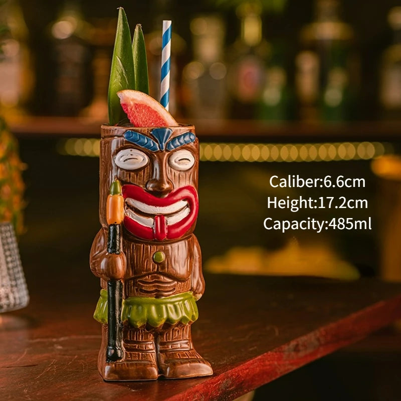 Hawaiian Exotic Tiki Cocktail Mug