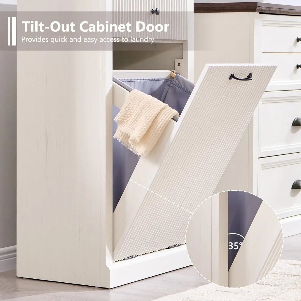 Single/Double Modern Tilt-Out Trash Cabinet Hidden Garbage
