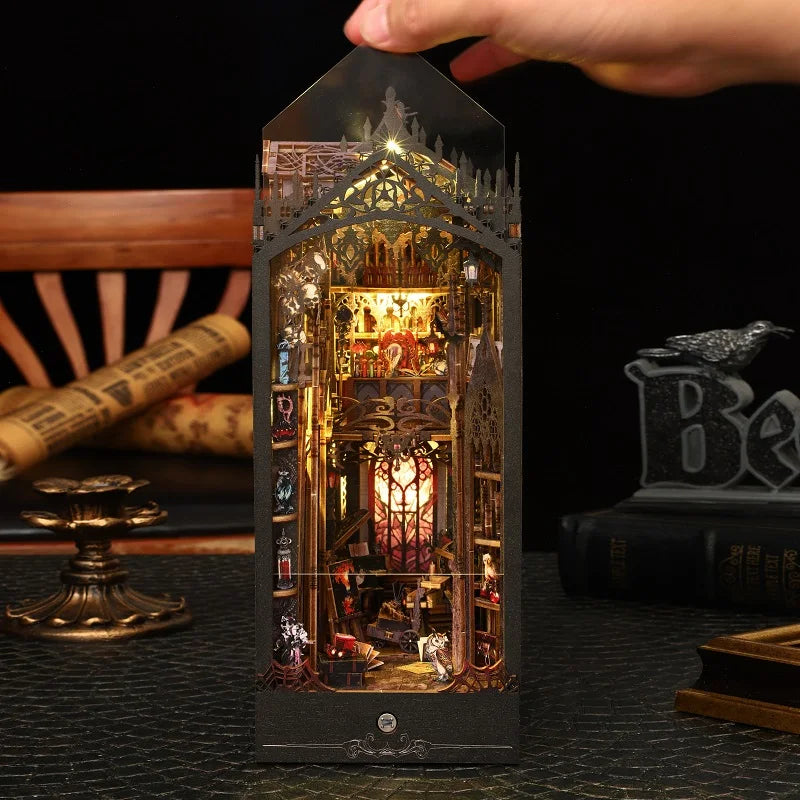 DIY Wooden Miniature Dollhouse Book Nook Kit