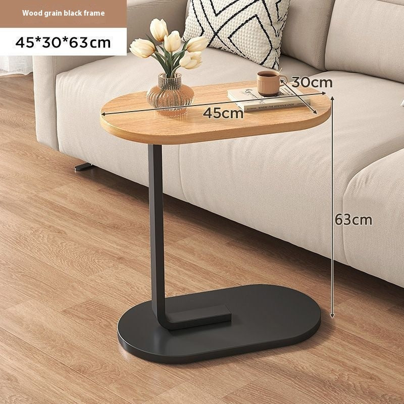 Flip Top C Shaped Bed Side Table Couch Laptop Desk