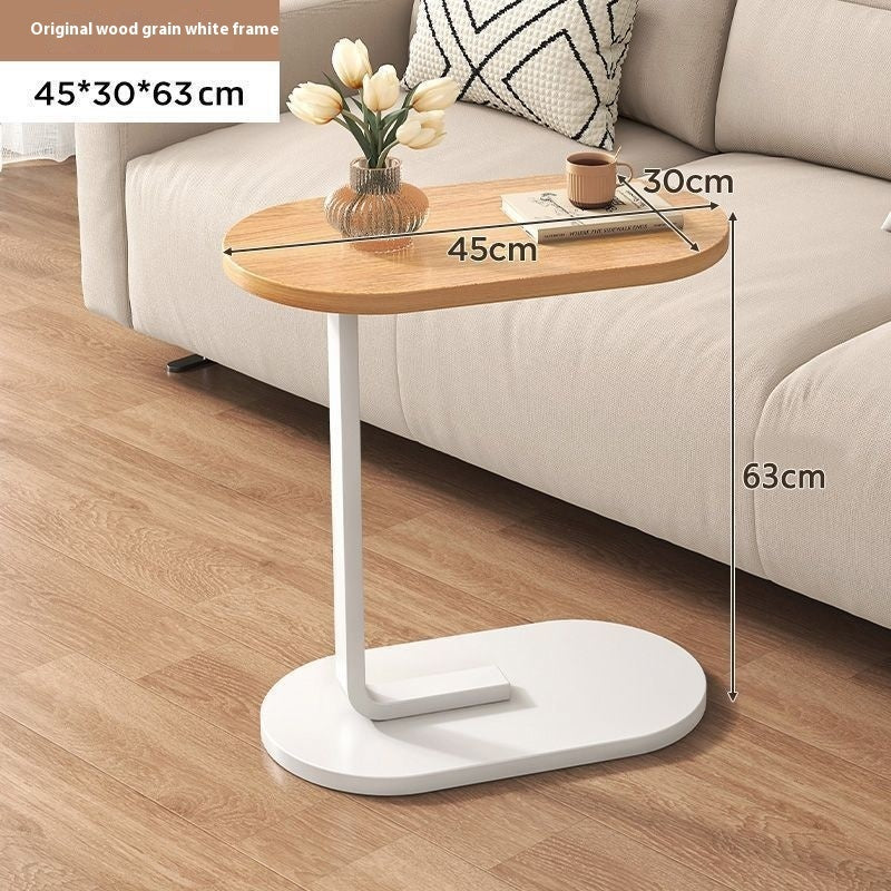 Flip Top C Shaped Bed Side Table Couch Laptop Desk