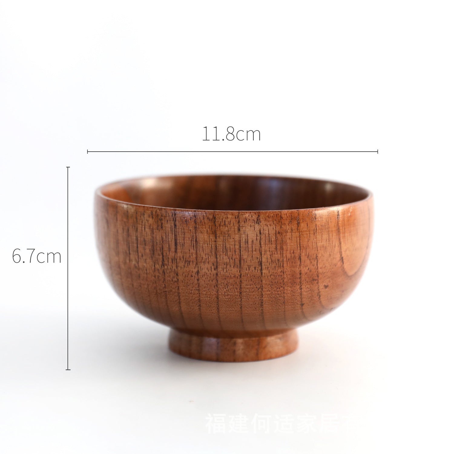 Japanese Style Wooden Rice Soup Bowl