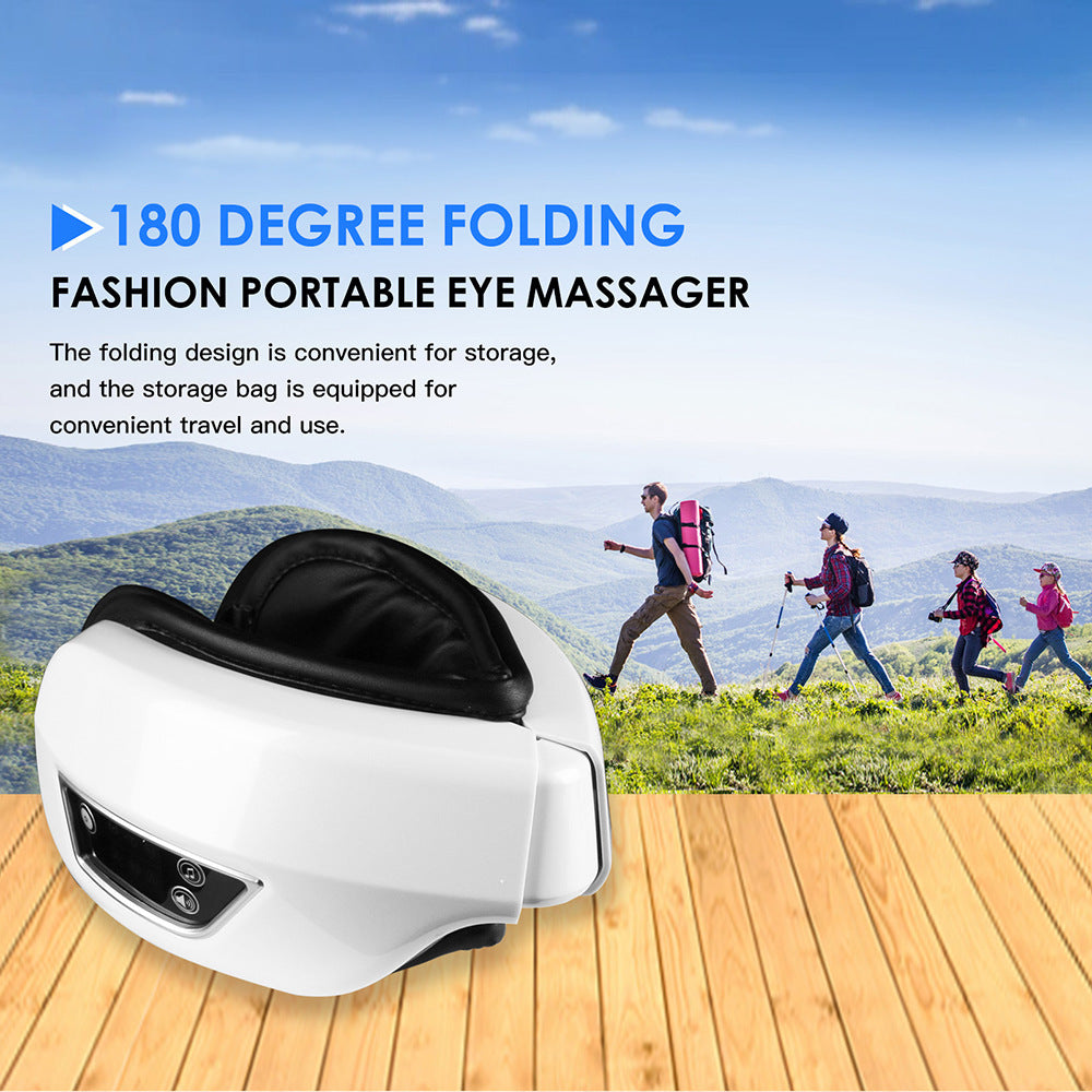 6D Smart Eye Hot Compress Massager with Bluetooth Music