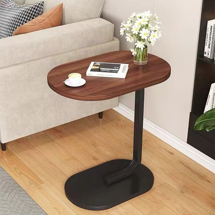 Flip Top C Shaped Bed Side Table Couch Laptop Desk