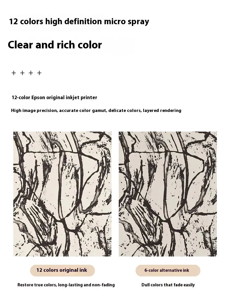 Black White High-End Linear Abstract Canvas Painting