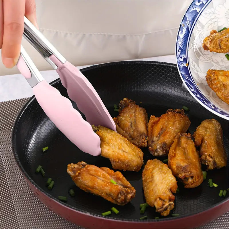 19pcs Silicone Kitchen Utensil Set With Wooden Handles