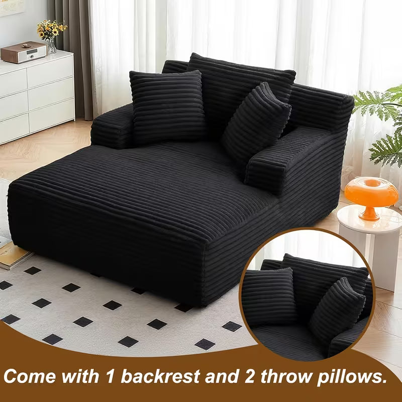 Comfy Flannel Plush Bean Bag Sofa Couch