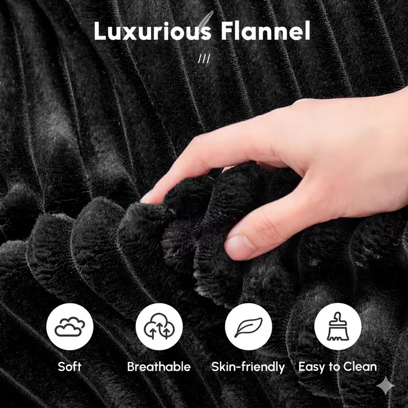 Comfy Flannel Plush Bean Bag Sofa Couch