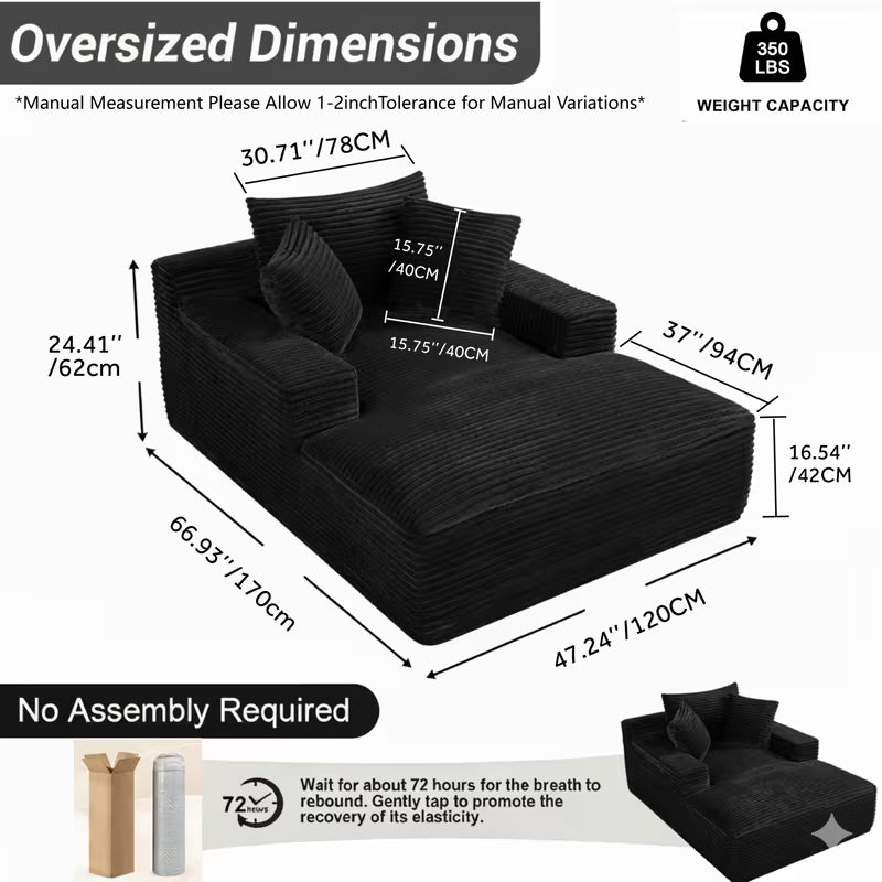 Comfy Flannel Plush Bean Bag Sofa Couch