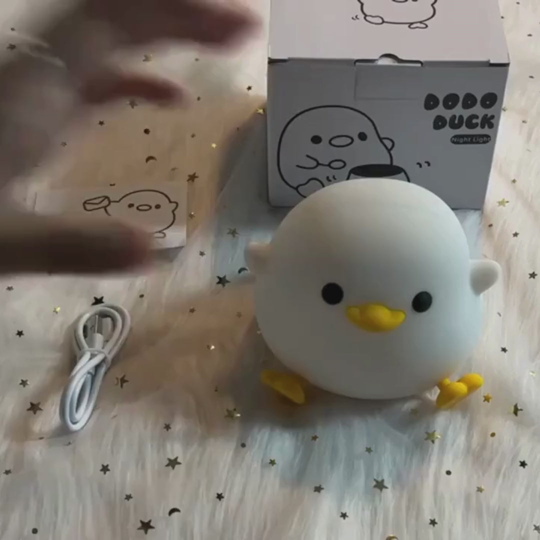 Small Duck Animal Bedside Sleeping Sensor Night Light