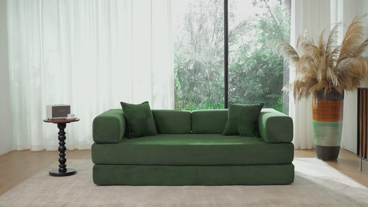 Folding Modular Convertible Sectional DIY Sofa Bed 