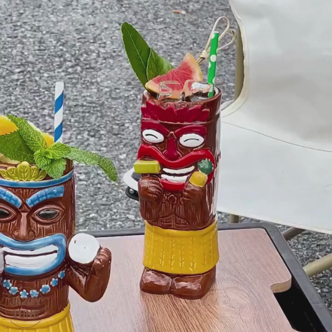 Hawaiian Exotic Tiki Cocktail Mug