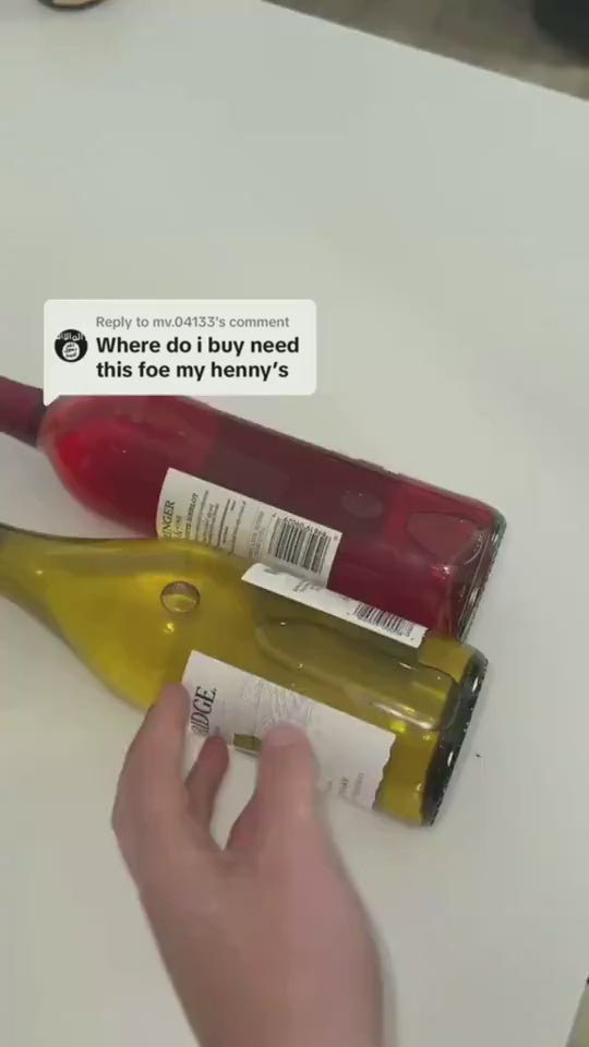 Floating Iron Link Chain Wine Bottle Holder 