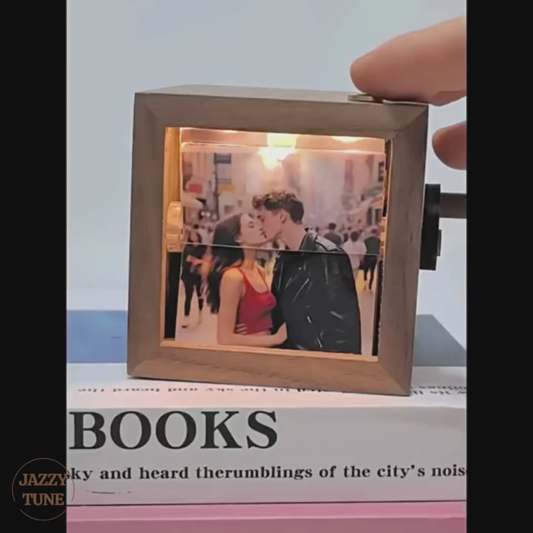 Personalized Photo Flip Book Frame with Light